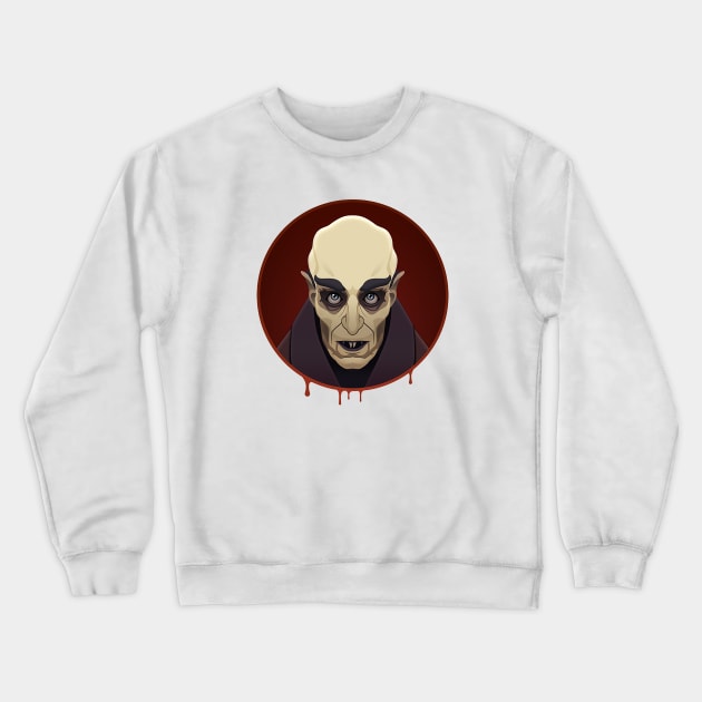 Nosferatu Horror Crewneck Sweatshirt by WikiDikoShop